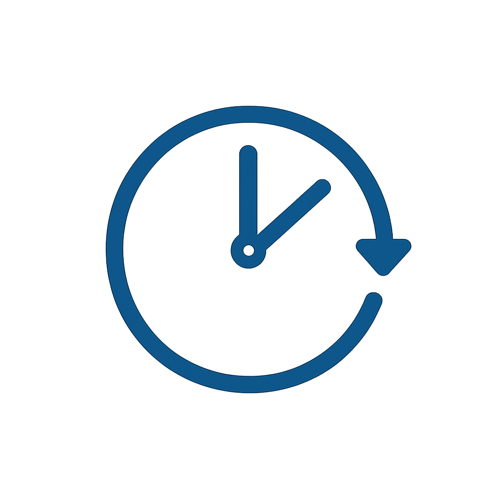 blue logo for time without text
